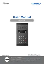 Commax CIOT-L20MP User Manual предпросмотр