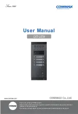 Commax CIOT-L8TM User Manual предпросмотр