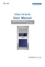 Commax CMP-CTS User Manual предпросмотр