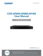 Commax CVD-AF04S User Manual preview