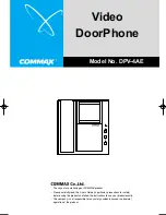 Commax DPV-4AE User Manual preview