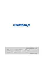 Commax DRC-4BGN User Manual preview