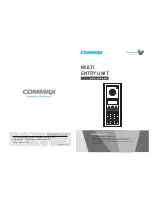 Commax DRC-MSB User Manual предпросмотр