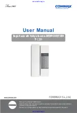 Commax TP-12RM User Manual предпросмотр