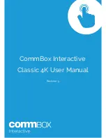 CommBox Interactive Classic 4K User Manual preview