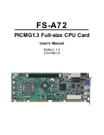 Предварительный просмотр 1 страницы Commell FS-A72 User Manual