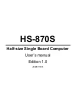 Preview for 1 page of Commell HS-870S User Manual