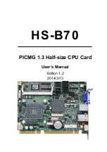 Preview for 1 page of Commell HS-B70 User Manual