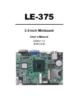 Preview for 1 page of Commell LE-375 User Manual