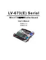 Commell LV-673 Serial User Manual preview