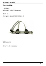 Preview for 3 page of Commell MP-954GPS User Manual