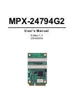 Предварительный просмотр 1 страницы Commell MPX-24794G2 User Manual