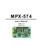 Preview for 1 page of Commell MPX-574 User Manual