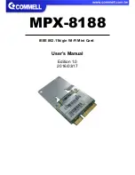 Preview for 1 page of Commell MPX-8188 User Manual