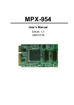 Предварительный просмотр 1 страницы Commell MPX-954 User Manual