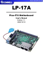 Commell Pico-ITX LP-17A User Manual preview