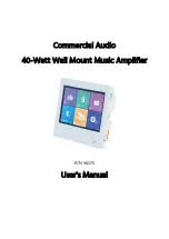 COMMERCIAL AUDIO 36375 User Manual предпросмотр