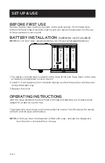 Preview for 4 page of Commercial Care CCSA01W User Manual