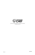 Предварительный просмотр 16 страницы Commercial CHEF CCD100W6 User Manual