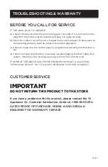 Preview for 17 page of Commercial CHEF CHM16100B6C User Manual