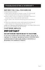 Preview for 19 page of Commercial CHEF CHM7MB User Manual