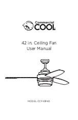 Preview for 1 page of commercial cool CCF43P40 User Manual