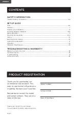 Preview for 2 page of commercial cool CCF43P40 User Manual