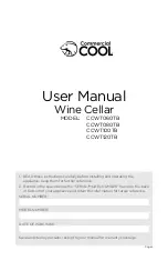 commercial cool CCWT060TB User Manual preview