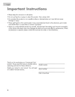 Preview for 4 page of commercial cool CPA14XCJ User Manual