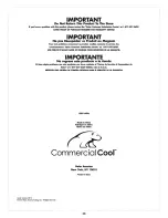 Preview for 36 page of commercial cool CPD10XCL User Manual