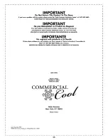 Предварительный просмотр 36 страницы commercial cool CPN 10XCJ-BE User Manual