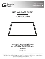 Commercial Electric 1001 375 582 Use And Care Manual preview