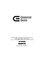 Preview for 15 page of Commercial Electric 1001 548 528 Use And Care Manual