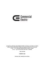 Preview for 16 page of Commercial Electric 1001820735 Use And Care Manual