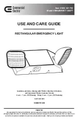 Preview for 1 page of Commercial Electric 1003 821 752 Use And Care Manual