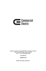 Preview for 10 page of Commercial Electric 1003 939 873 Use And Care Manual