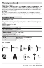 Предварительный просмотр 3 страницы Commercial Electric 1003 952 699 Use And Care Manual