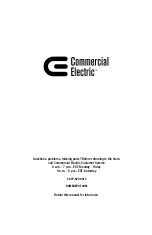 Предварительный просмотр 8 страницы Commercial Electric 1004868374 Use And Care Manual