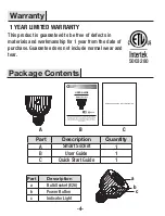 Preview for 4 page of Commercial Electric 1006367938 User Manual