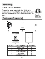 Preview for 4 page of Commercial Electric 1006368004 User Manual