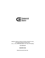 Preview for 11 page of Commercial Electric 1008367367 Use And Care Manual