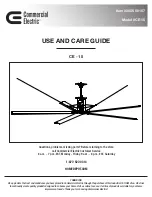 Предварительный просмотр 1 страницы Commercial Electric 3055 50 157 Use And Care Manual