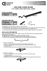 Commercial Electric 55702141 Use And Care Manual preview