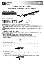 Предварительный просмотр 4 страницы Commercial Electric 55702141 Use And Care Manual