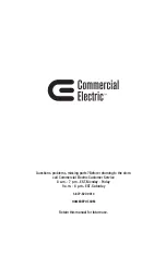 Предварительный просмотр 12 страницы Commercial Electric 56514141 Use And Care Manual