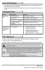 Preview for 11 page of Commercial Electric C421100 Use And Care Manual