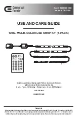 Preview for 1 page of Commercial Electric C423100 Use And Care Manual