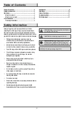 Preview for 2 page of Commercial Electric C423100 Use And Care Manual