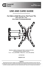 Commercial Electric MB-54634 Use And Care Manual предпросмотр