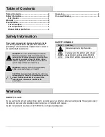 Preview for 2 page of Commercial Electric MS603 Use And Care Manual